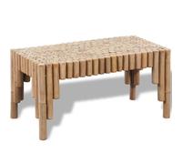 vidaXL Table basse en bambou – Authentique, résistante – Mobilier de salon