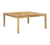 vidaXL Table Basse Blanc 100 x 100,5 x 45 cm Bois d'Acacia Massif