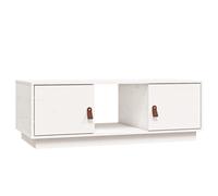 818266 vidaXL Table basse Blanc 100x50x35 cm Bois massif de pin