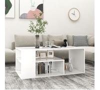 vidaXL Table basse blanc 100x50x40 cm bois d'ingénierie 806921