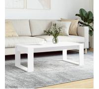 vidaXL Table basse blanc 102x50x35 cm bois d'ingénierie 823358