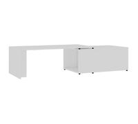 vidaXL Table basse Scandinave 150x50x35 cm Blanc Bois d'ingénierie