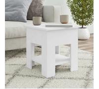vidaXL Table basse Blanc 40x40x42 cm Bois d'ingénierie