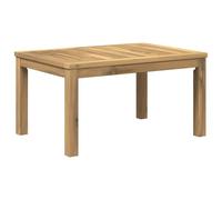 vidaXL Table Basse Blanc 50 x 68,5 x 36 cm Bois d'Acacia Massif