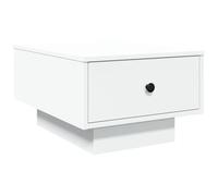 vidaXL Table basse blanc 60x45x31 cm bois d'ingénierie 848080 Blanc G
