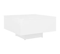 Vidaxl Table Basse Blanc 60x60x31,5 Cm Aggloméré Blanc