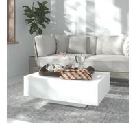 vidaXL Table basse Blanc 85x55x31 cm Aggloméré