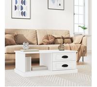 Vidaxl Table Basse Blanc 90x50x35 Cm Bois D'ingénierie Blanc