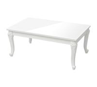 vidaXL Table basse 358560 Blanc brillant 100x50x42 cm Bois d'ingénierie