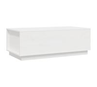 vidaXL Table basse blanche 100x50x35 cm pin massif