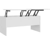 vidaXL Table basse blanche 102x50,5x46,5 cm Bois composite