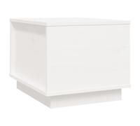 vidaXL Table basse blanche 40x50x35 cm pin massif