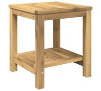vidaXL Table Basse Blanchi 40,5 x 40 x 45 cm Bois d'Acacia Massif