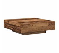 vidaXL Table basse Bois ancien 100×100×31 cm en bois d'ingénierie, fini minimaliste