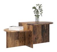 vidaXL Table Basse Bois Ancien 100 x 50 x 40 cm Bois d'ingénierie, Table Basse élégante, Design épuré, déco Moderne pour Salon, pièce maîtresse Fonctionnelle pour Tous Les espaces