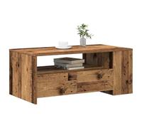vidaXL Table Basse Bois Ancien 102 x 55 x 43,5 cm Bois d'ingénierie, Table Basse Chic, Design Moderne, Bois Ingénierie, Mobilier Pratique, Centre de Réunion Sympa