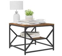 vidaXL Table basse Bois ancien avec étagère rectangulaire 51 x 50 x 40 cm