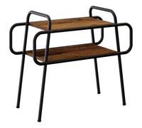vidaXL Table Basse Bois Ancien 60 x 30 x 51 cm Bois d'ingénierie, Table Basse stylée, rectangulaire, Design Moderne, Facile à Nettoyer, 2 Niveaux, Bois Composite, Meuble Pratique