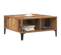 vidaXL Table Basse Bois Ancien 60 x 60 x 30 cm | La finition vieillie lui donne un style unique, Fabriquée en bois récupéré costaud,