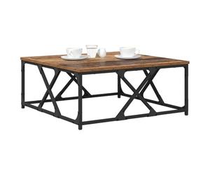 vidaXL Table Basse Bois Ancien 70 x 70 x 30 cm Bois d'ingénierie