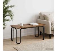 vidaXL Table basse rectangulaire moderne en bois vieilli pour salon, cuisine, salle à manger, intérieur et extérieur 79,5 x 40 x 36 cm