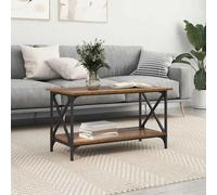 vidaXL Table Basse Bois Ancien 80 x 45 x 45.5 cm Bois d'ingénierie, Table Basse Chic, Salon Moderne, Centre élégant, Meuble Robuste rectangulaire, déco intérieure