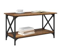vidaXL Table Basse Bois Ancien 80 x 45 x 45.5 cm Bois d'ingénierie, Table Basse Chic, déco Moderne pour la Maison, Meuble rectangulaire, Pratique pour Le Salon