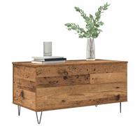 vidaXL Table basse Bois ancien 90×44,5×45 cm – Bois d'ingénierie, rangement ouvert