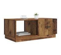 vidaXL Table Basse Bois Ancien 90 x 50 x 37 cm Bois d'ingénierie, Table Basse rectangulaire Moderne pour Salon, Design Vintage, Rangement Pratique, Surface Fonctionnelle