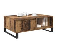 vidaXL Table basse Bois ancien 90 x 60 x 35 cm – Bois d'ingénierie, design chic