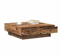 vidaXL Table Basse Bois Ancien 90 x 90 x 28 cm Bois d'ingénierie | Célébration de la beauté naturelle avec une finition vieillie qui claque,