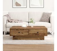 Vidaxl Table Basse Bois Ancien Bois Récupéré 90 X 90 X 28 Cm