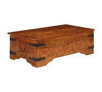 vidaXL Table basse Bois d'acacia solide avec finition miel 110x55x35cm Marron