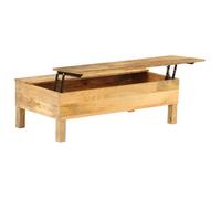 vidaXL Table basse en bois massif de manguier 110x55x35 cm