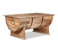 vidaXL Table basse en bois de manguier massif 88 x 50 x 40 cm