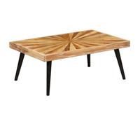vidaXL Table basse Bois de manguier massif 90 x 55 x 36 cm