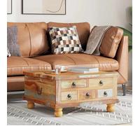 vidaXL Table basse Bois de récupération 70 x 70 x 38 cm