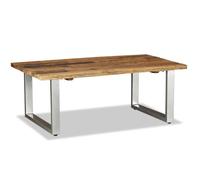 vidaXL Table basse Bois de récupération massif 100 x 60 x 38 cm