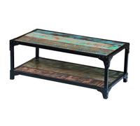 vidaXL Table basse Bois de récupération massif en manguier 90x45x35 cm Marron