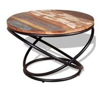 vidaXL Table basse Bois de récupération massif 60 x 60 x 40 cm Multicolore G