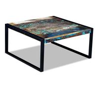 vidaXL Table basse en bois de récupération massif 80 x 80 x 40 cm