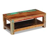 vidaXL Table basse Bois de récupération massif 90 x 45 x 35 cm