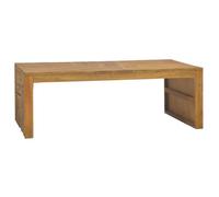 vidaXL Table basse Bois de teck massif 110x35x38 cm 326174