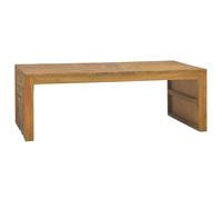 vidaXL Table basse Bois de teck massif 110x35x38 cm 326174