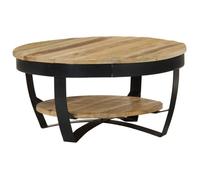 vidaXL Table basse Bois massif de manguier 65 x 32 cm