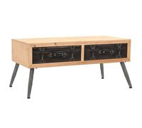 vidaXL Table basse Bois massif de sapin 115 x 55 x 50 cm 245777