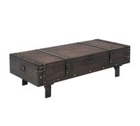 vidaXL Table basse 245802 Bois massif style vintage 120 x 55 x 35 cm