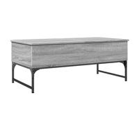 vidaXL Table Basse, Bout de Canapé avec Pieds Réglables, Table d'Appoint Salon Salle de Séjour Intérieur, Moderne, Sonoma Gris Bois d'Ingénierie et Métal