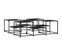 Vidaxl Table Basse Noir 121x121x40cm Bois D'ingénierie Marron