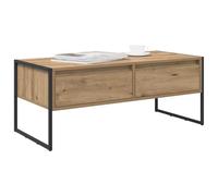 vidaXL Table Basse Chêne Artisan 100 x 46 x 40 cm Bois d'ingénierie